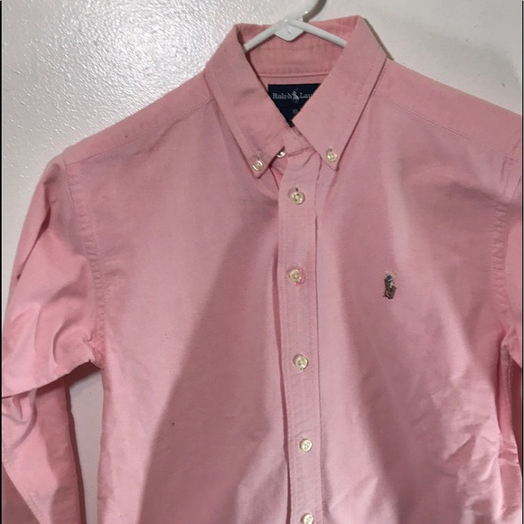 Ralph Lauren Pink Button Down Shirt Sz 12 XC - Picture 3 of 4